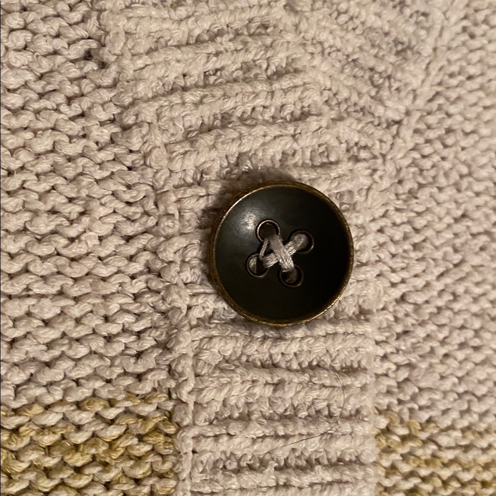 Free People Southport Beach Cardigan Oversized in Grain Combo stripes Size Small - Picture 16 of 16